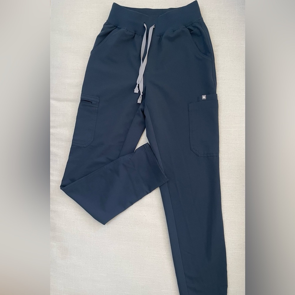 Figs Dark Harbor High Waisted Yola Skinny Scrub Pant